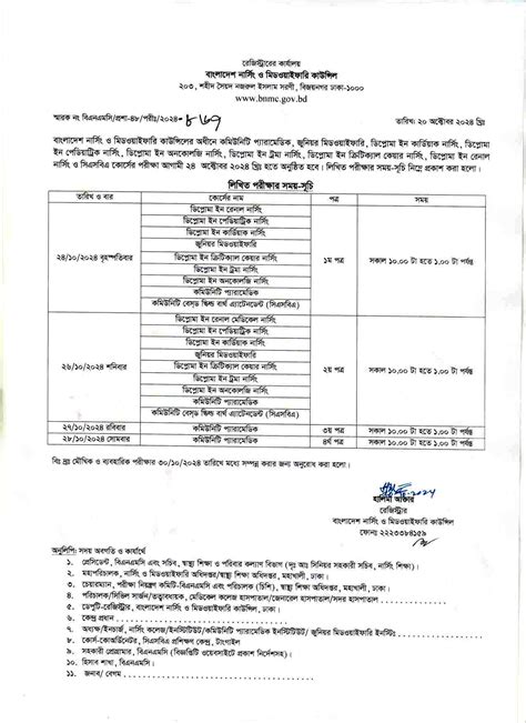 bnmc নোটিশ|বাংলাদেশ নার্সিং ও মিডওয়াইফারি কাউন্সিল.
